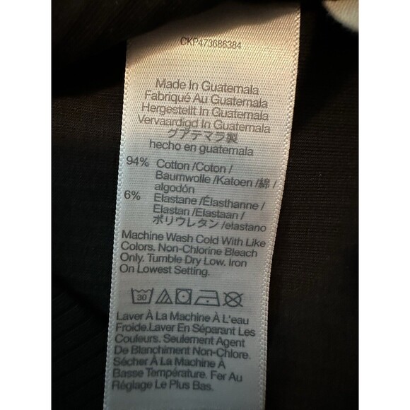 MADEWELL Tailored Crop Tank Sleekhold Ribbed‎ True Black Women's XXL NWT - Picture 6 of 8